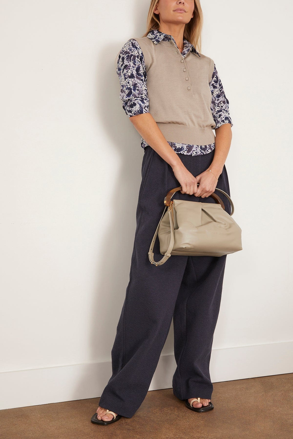 Togo Top in Light Grey - 2