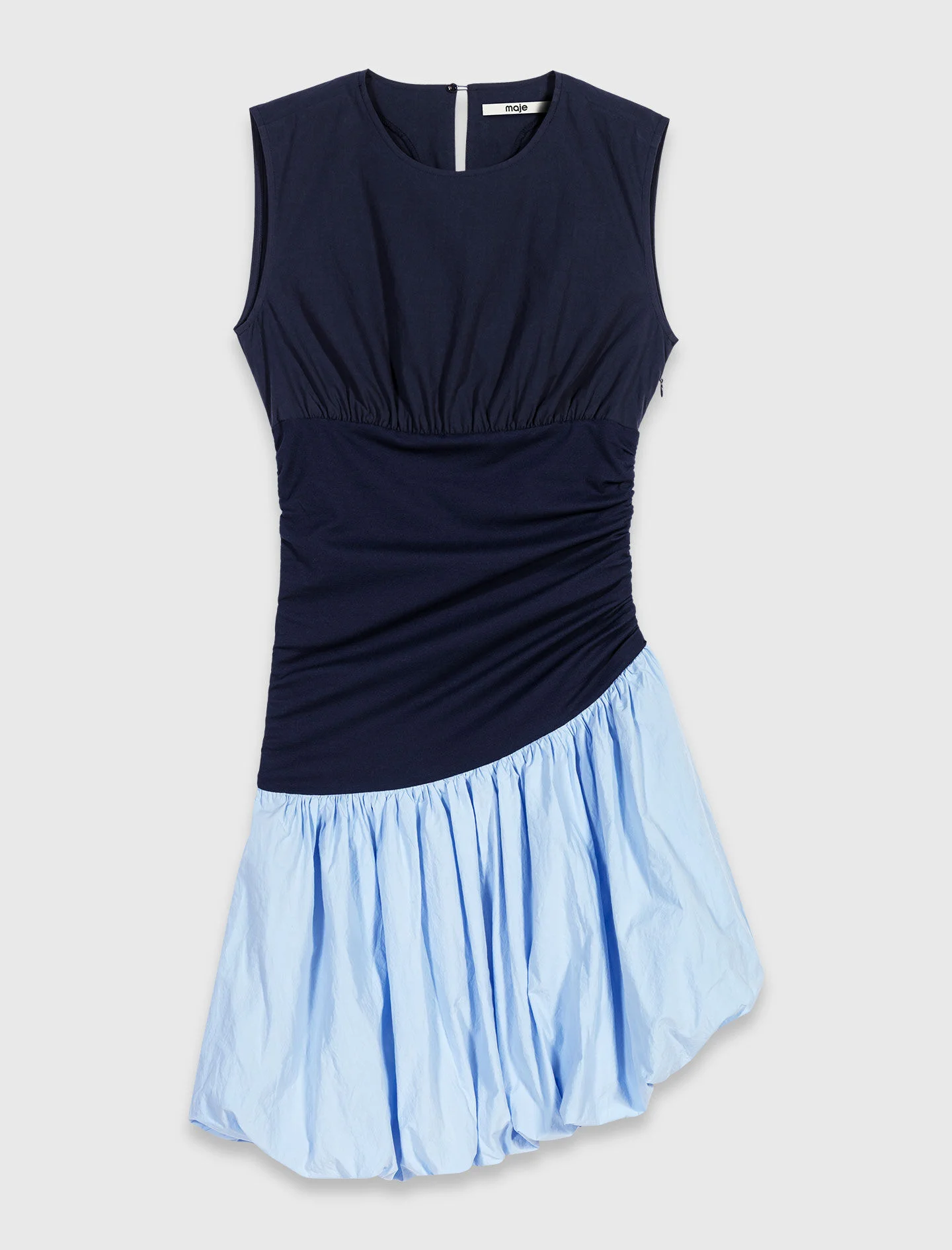 Jersey and cotton mix dress - 1