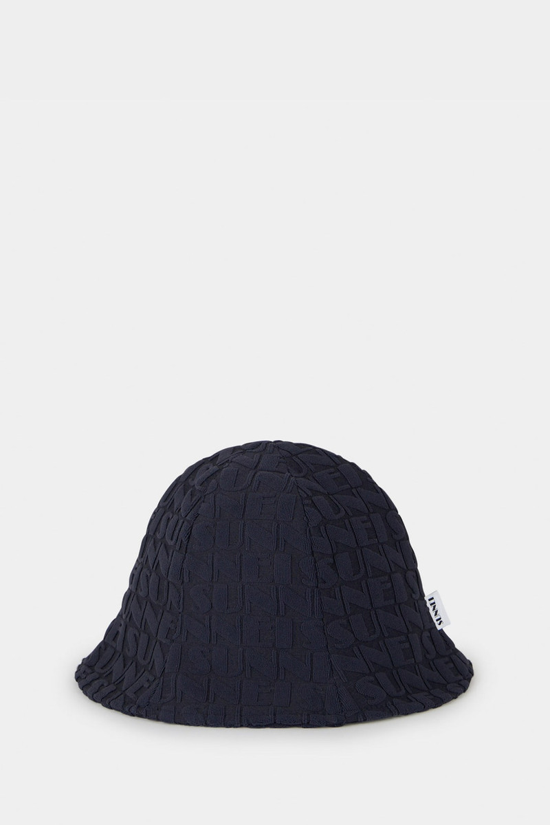 ALLOVER LOGO BUCKET HAT / dark navy 1