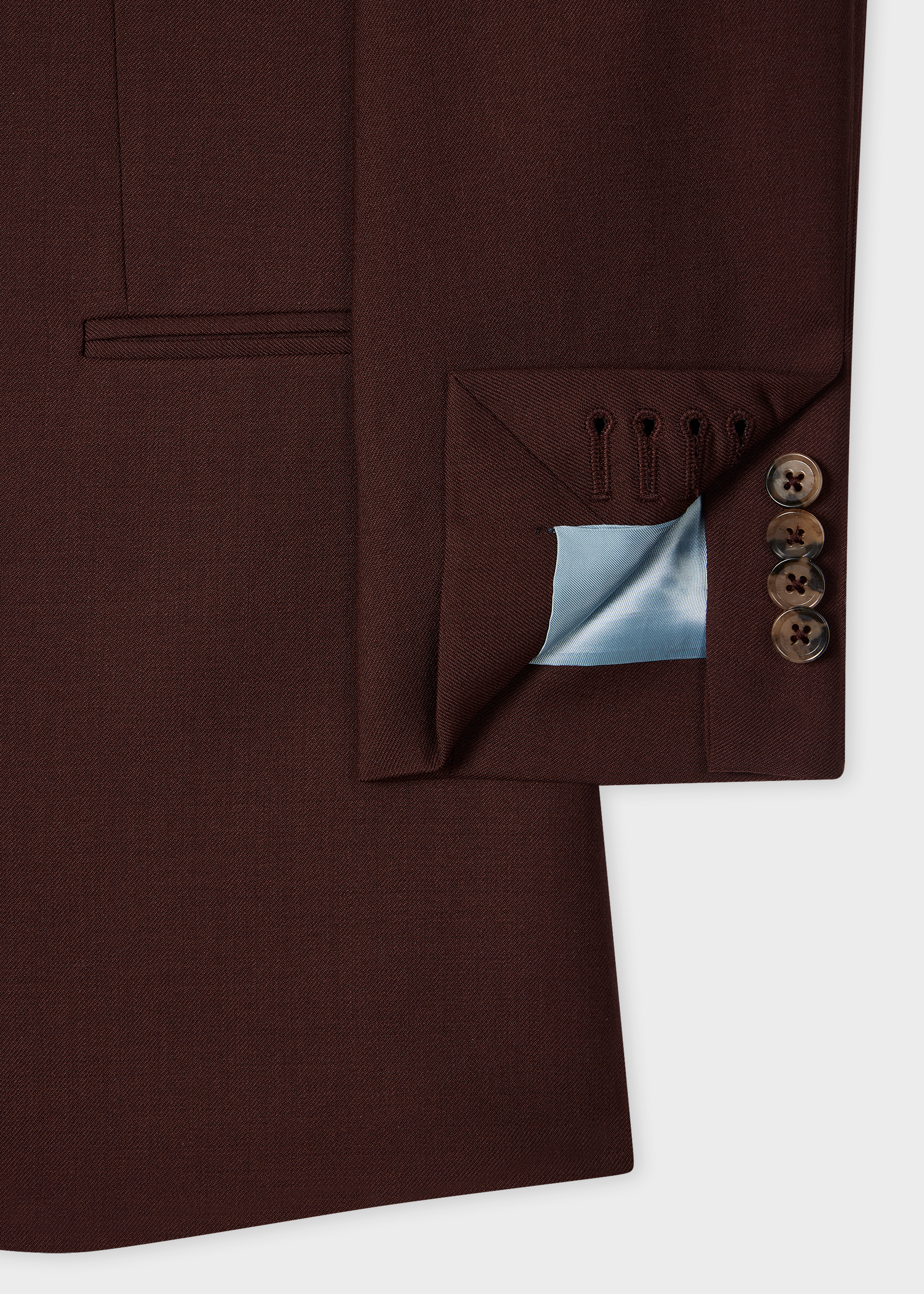 Women's A Suit To Travel In - Burgundy Wool Suit - 3