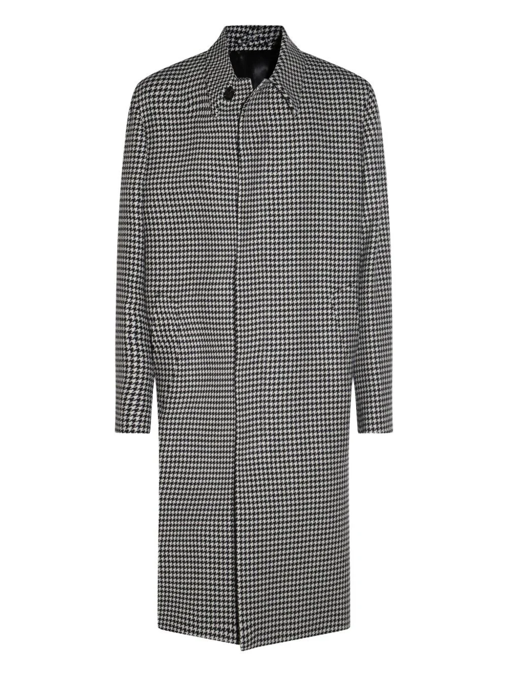 houndstooth wool coat - 1