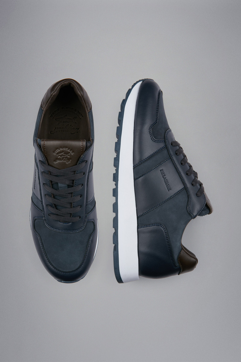 Paul & Shark LEATHER AND SUEDE SNEAKERS outlook