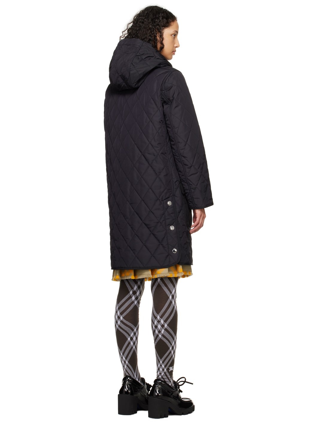 Black Quilted Thermoregulated Jacket - 3