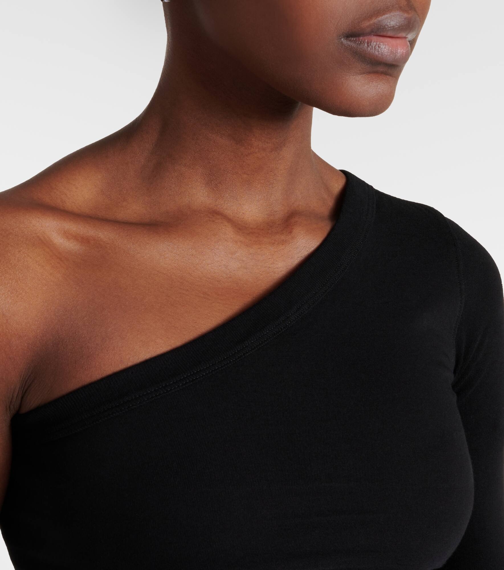 Ziggy one-shoulder cotton crop top - 5