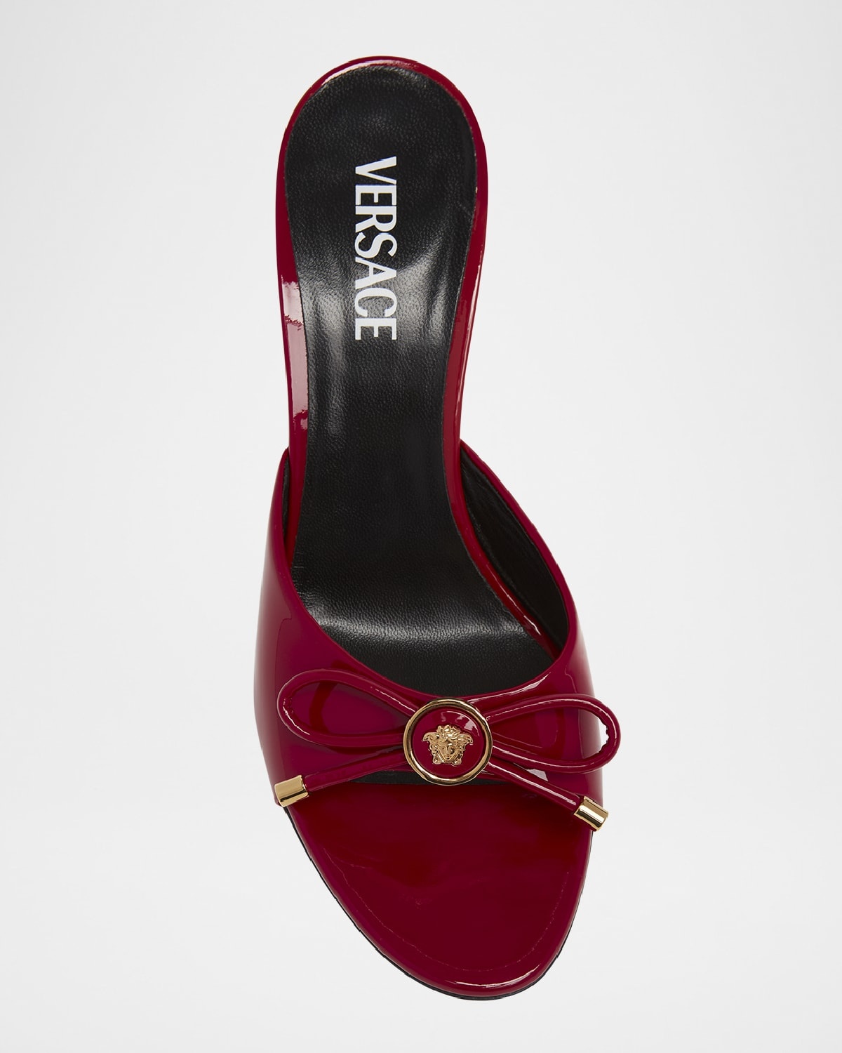 Opera Bow Ballet Mules in Patent Leather - 4