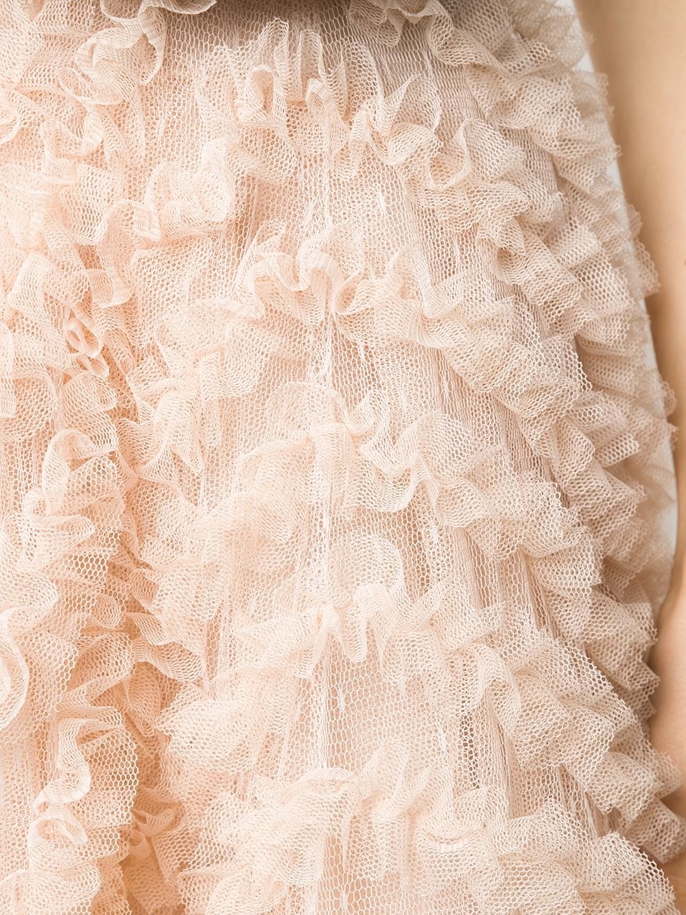 bow-detail tiered tulle gown - 5