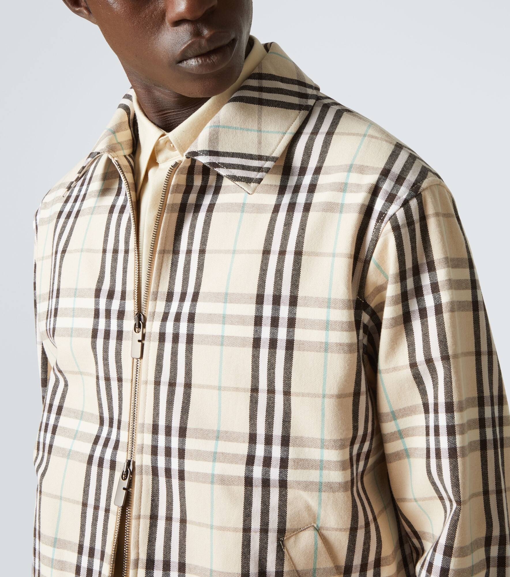 Burberry Check cotton jacket - 5