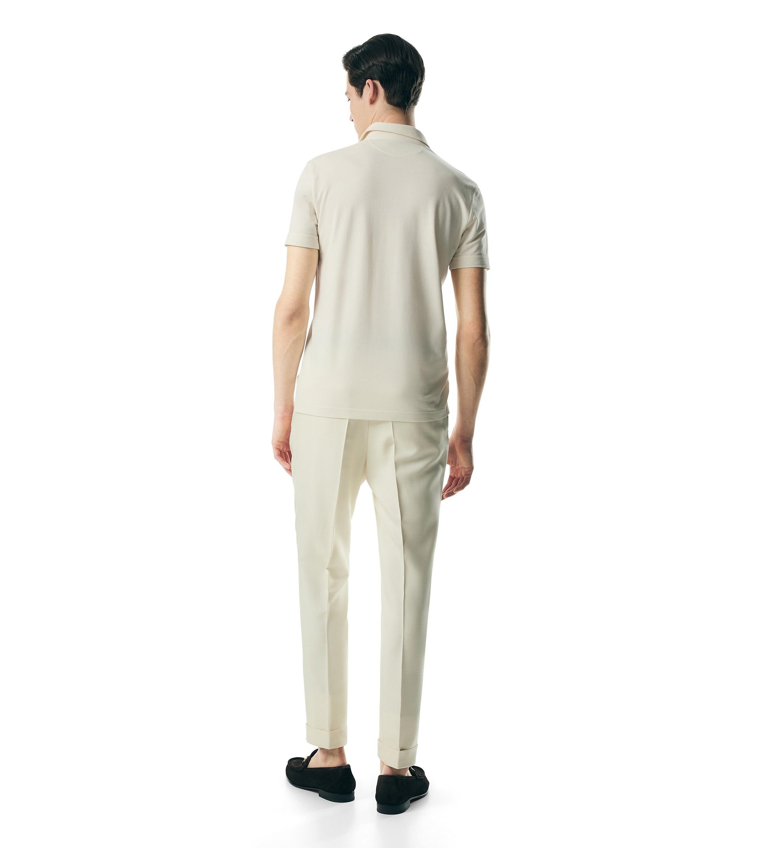 SILK BLEND PIQUET POLO - 3