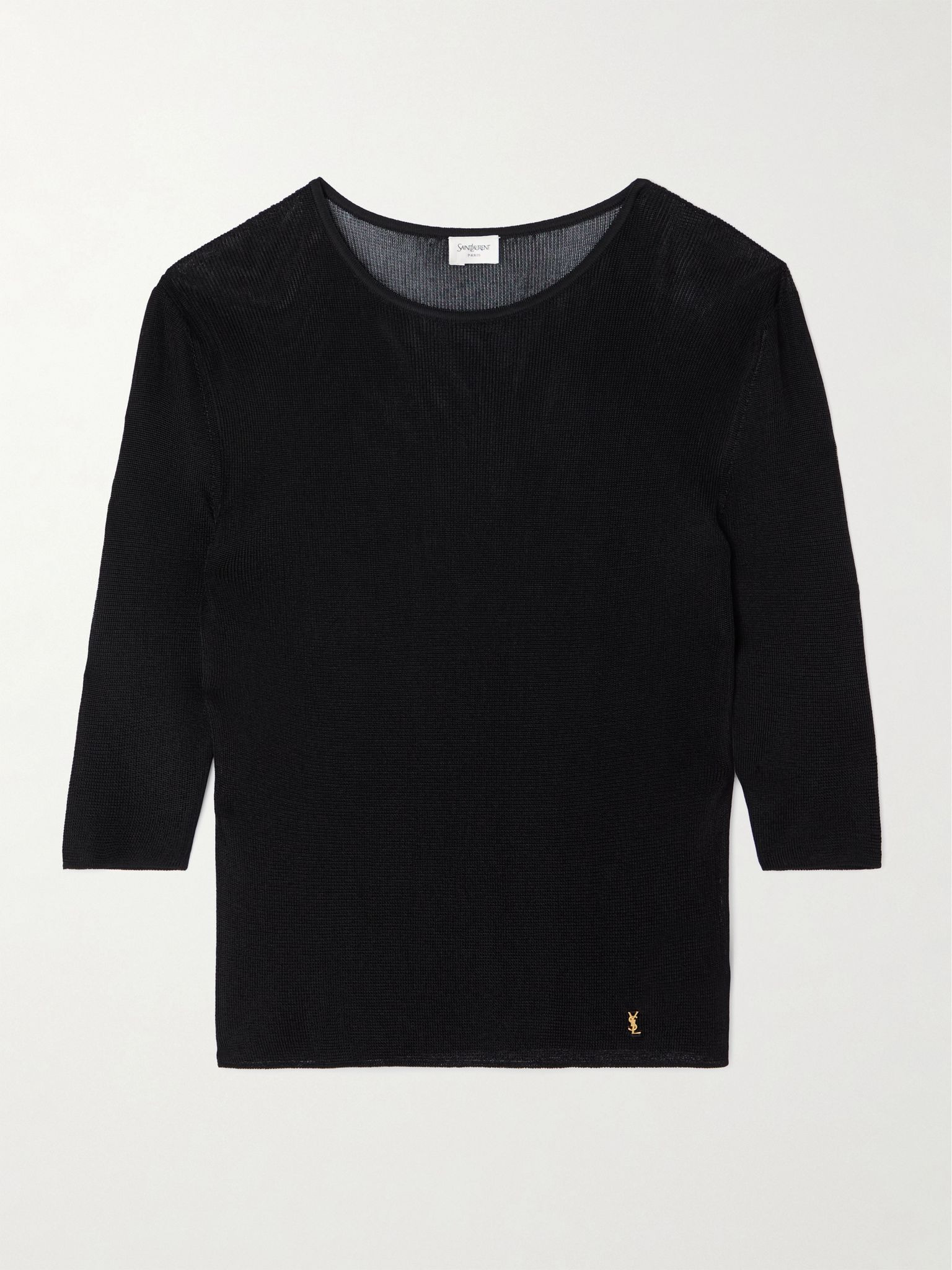 Embellished knitted top Black - 1