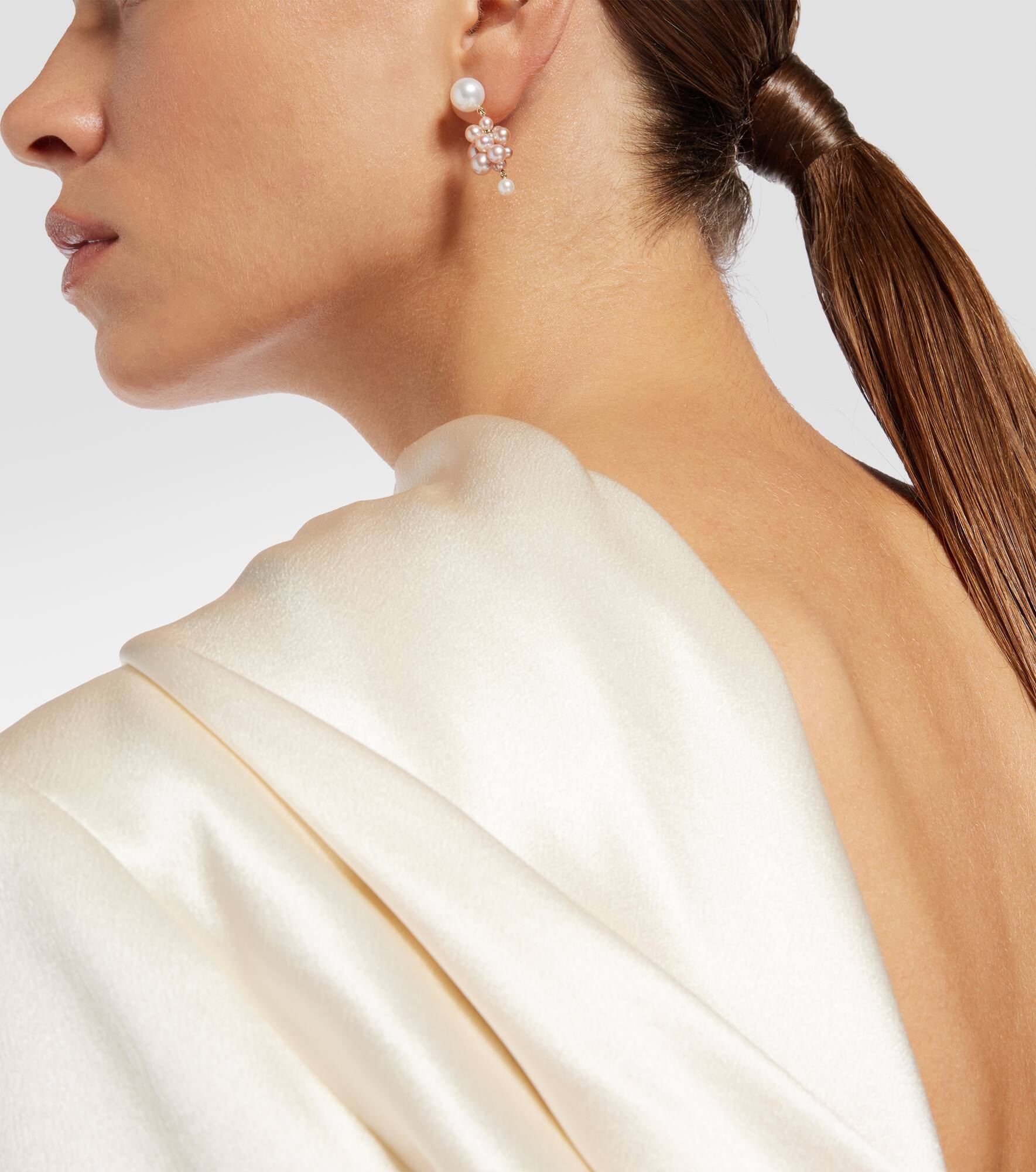Botticelli 14kt gold earrings with pearls - 5