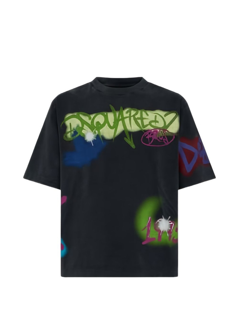 graffiti-print T-shirt 1