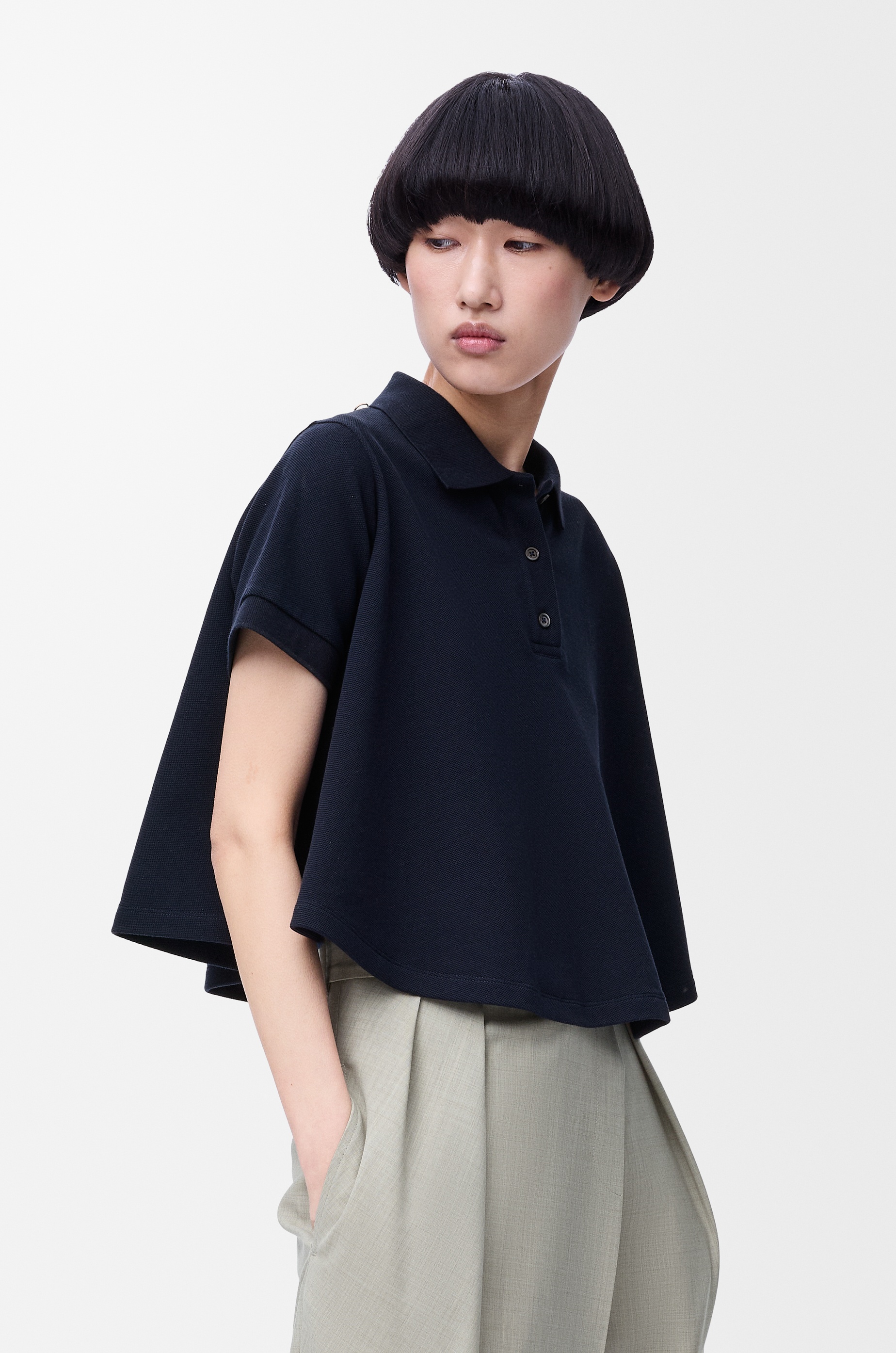 Trapeze polo in cotton - 3
