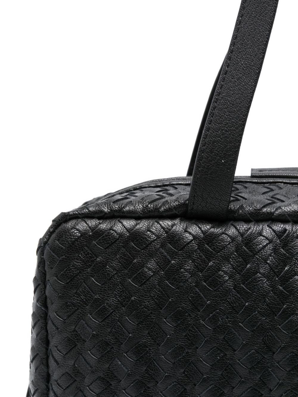 Astra woven leather tote bag - 4