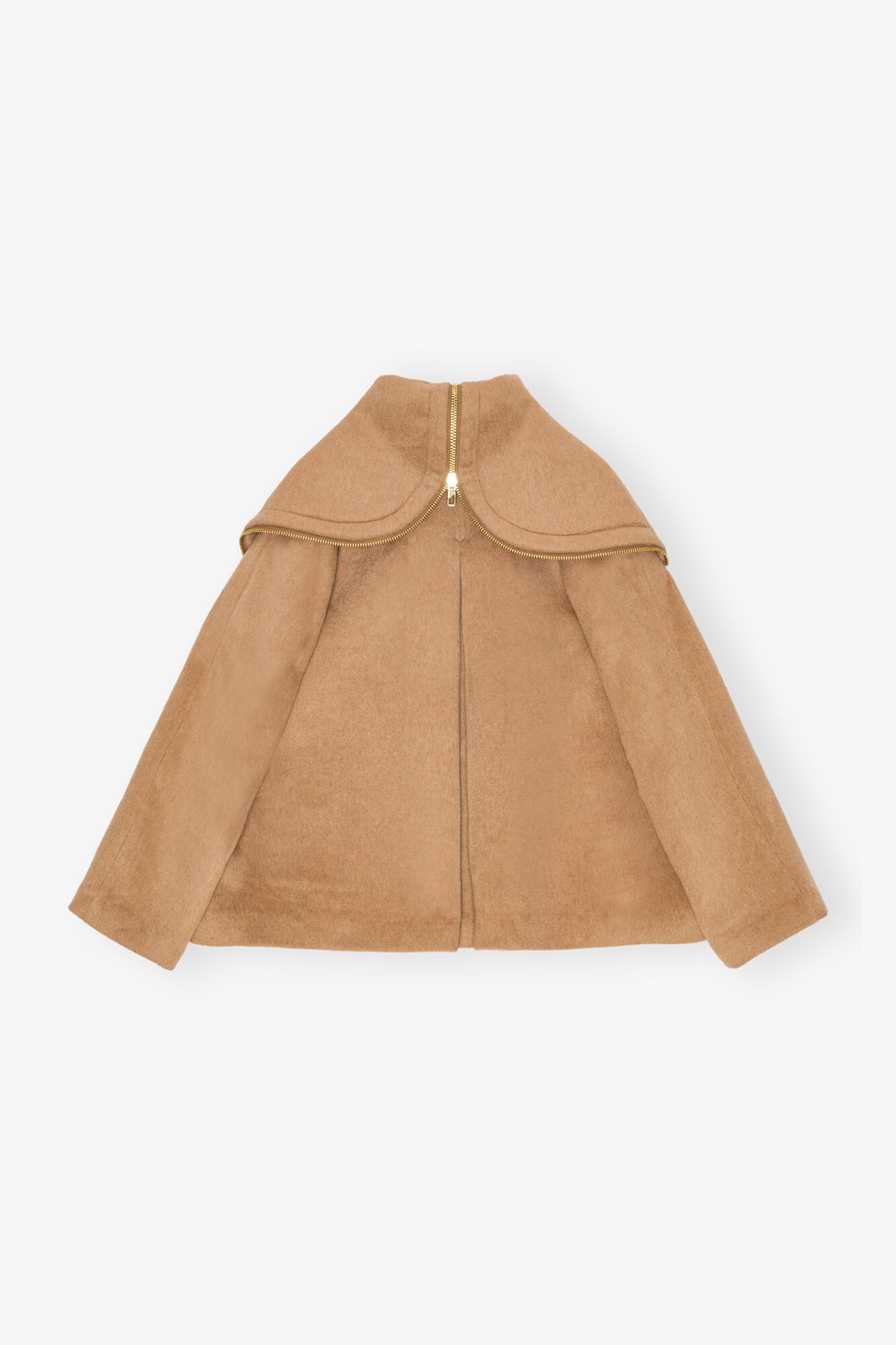 CAMEL WOOL-BLEND JACKET - 6