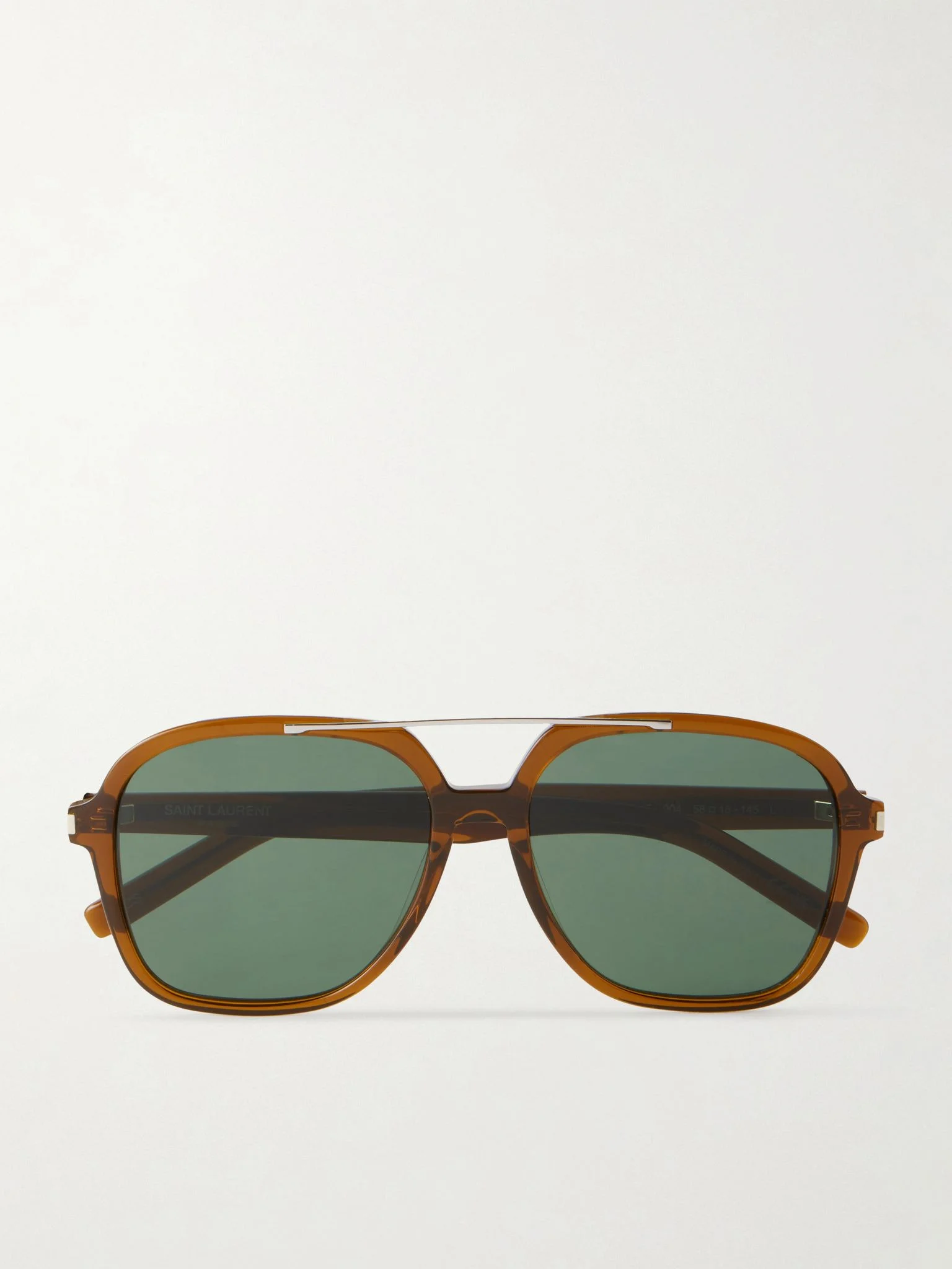 SL 545 aviator-style acetate sunglasses Brown - 1
