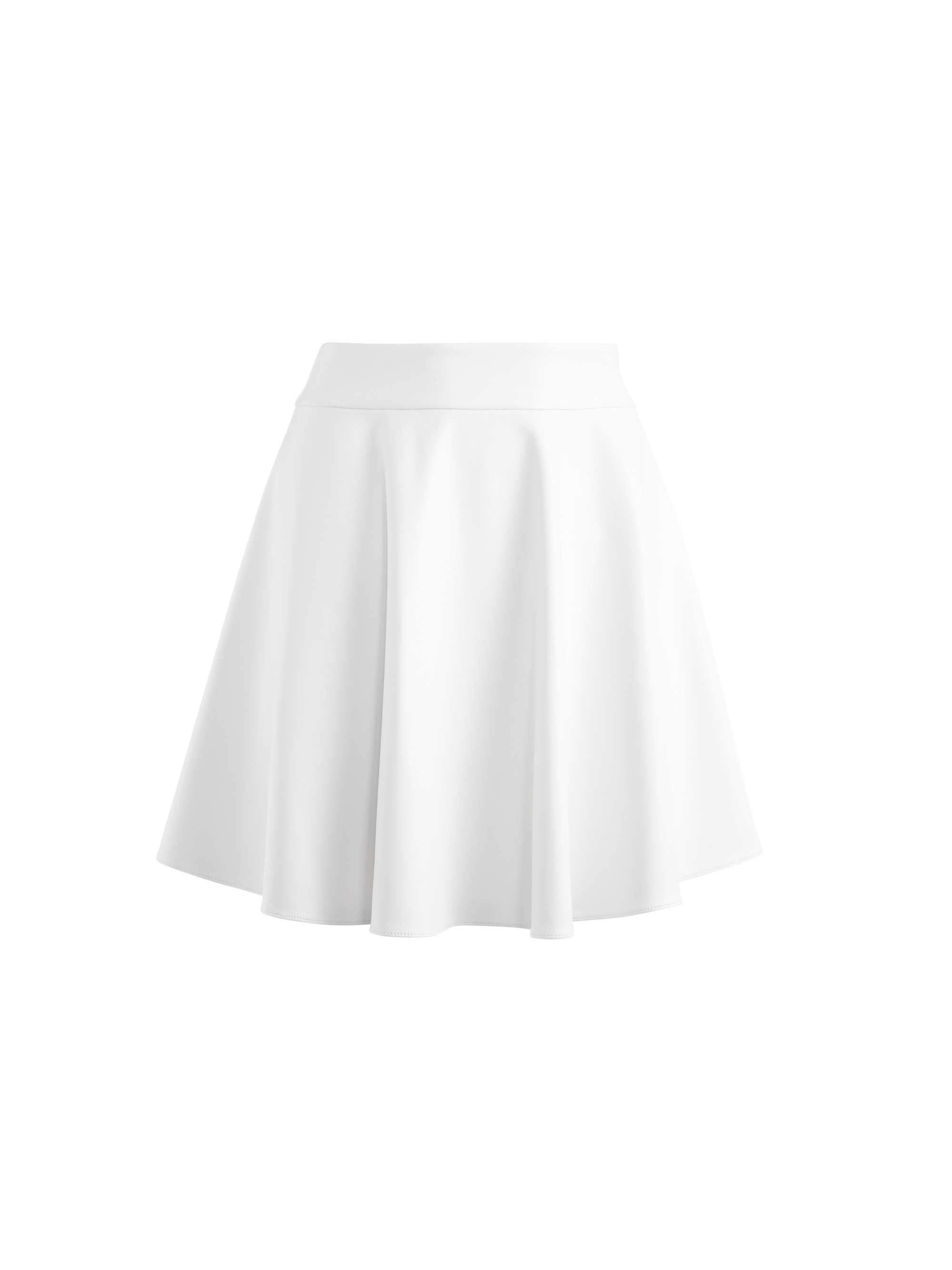 MAZEN VEGAN LEATHER MINI SKIRT - 1