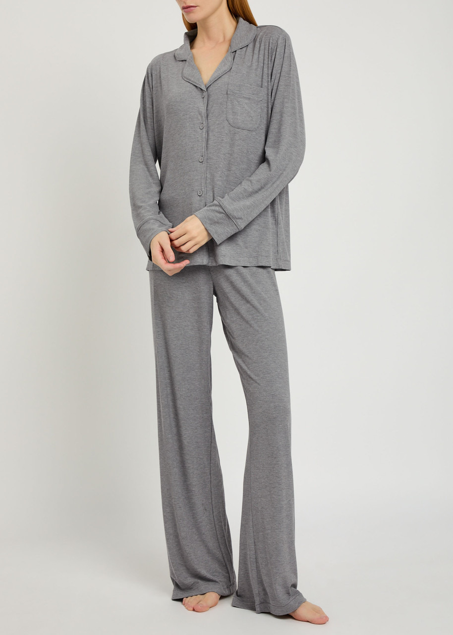 Skims Ribbed Stretch-modal Sleep set - 4