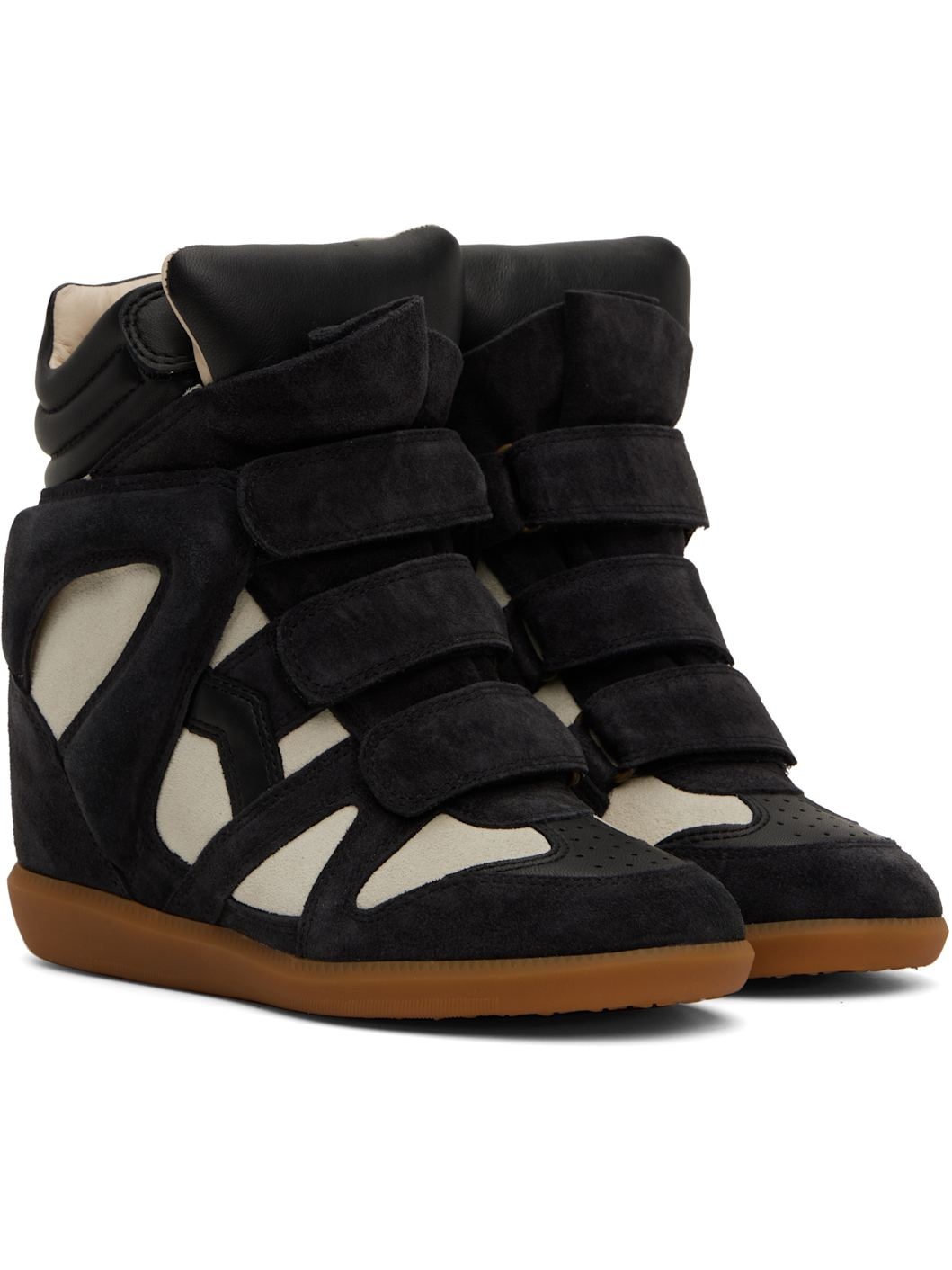 Black & Off-White Bekett Sneakers - 4