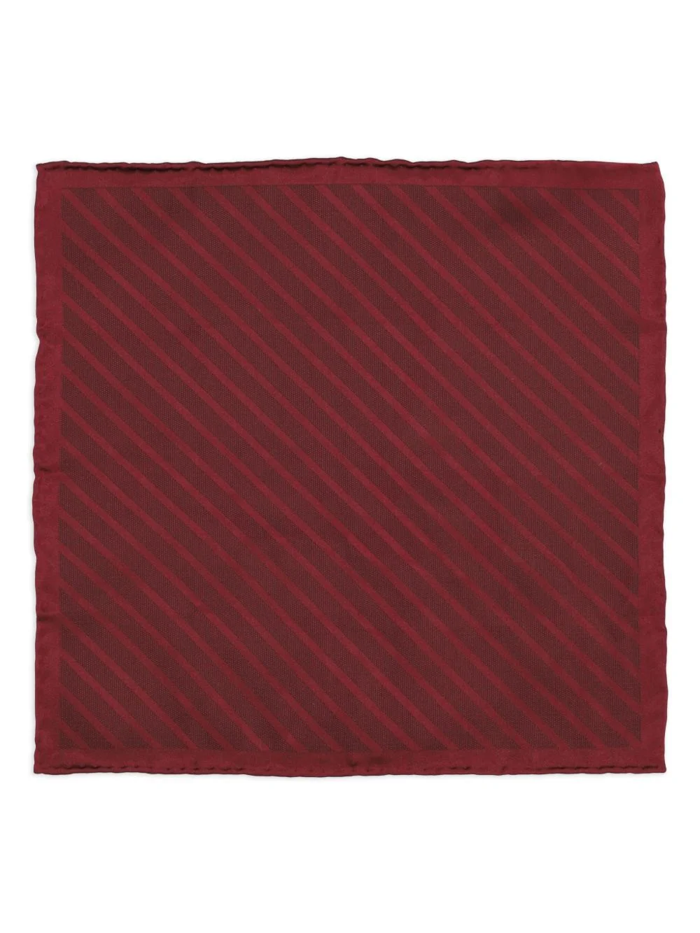 diagonal-striped silk pocket square - 1