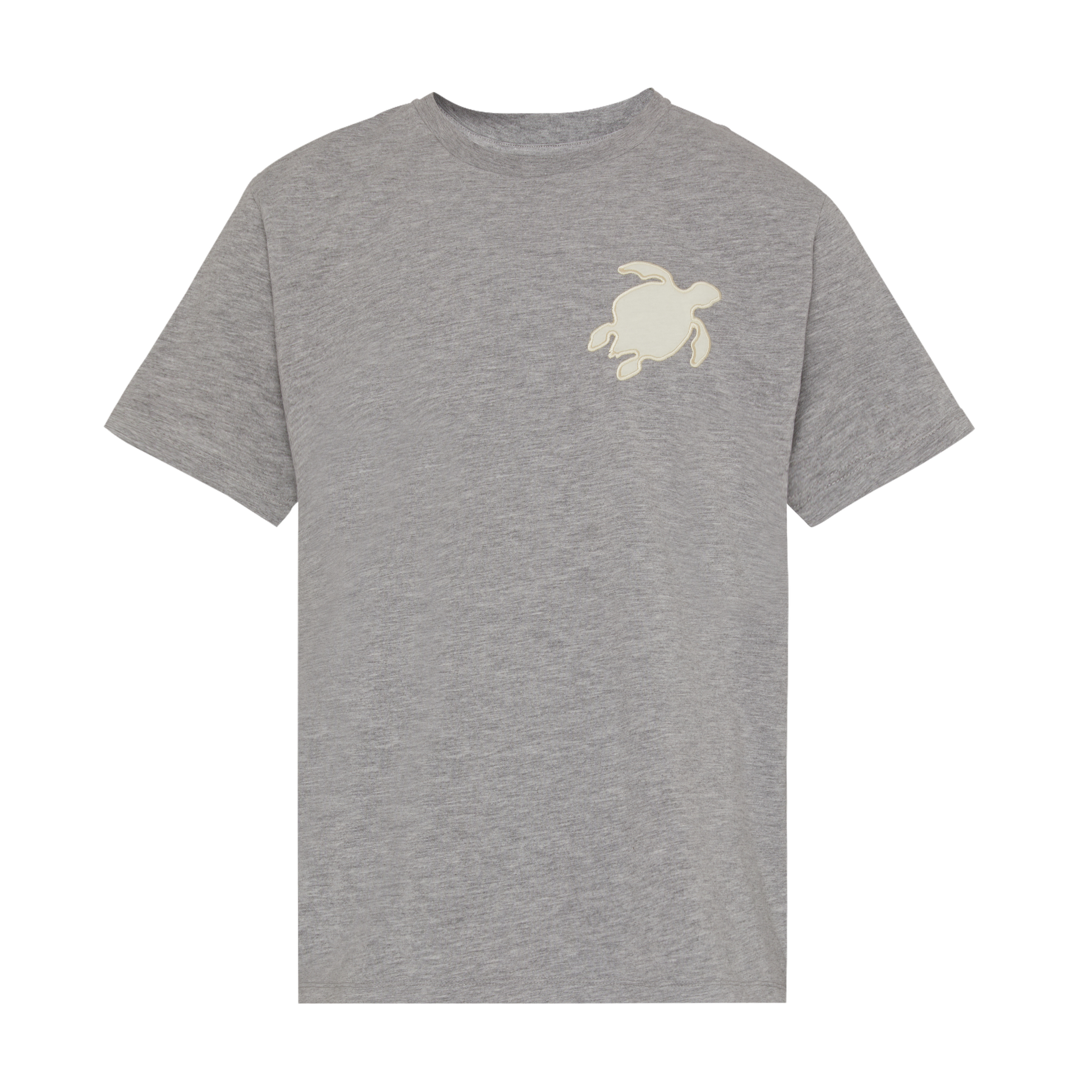 Men Cotton T-Shirt Turtle Patch - 1