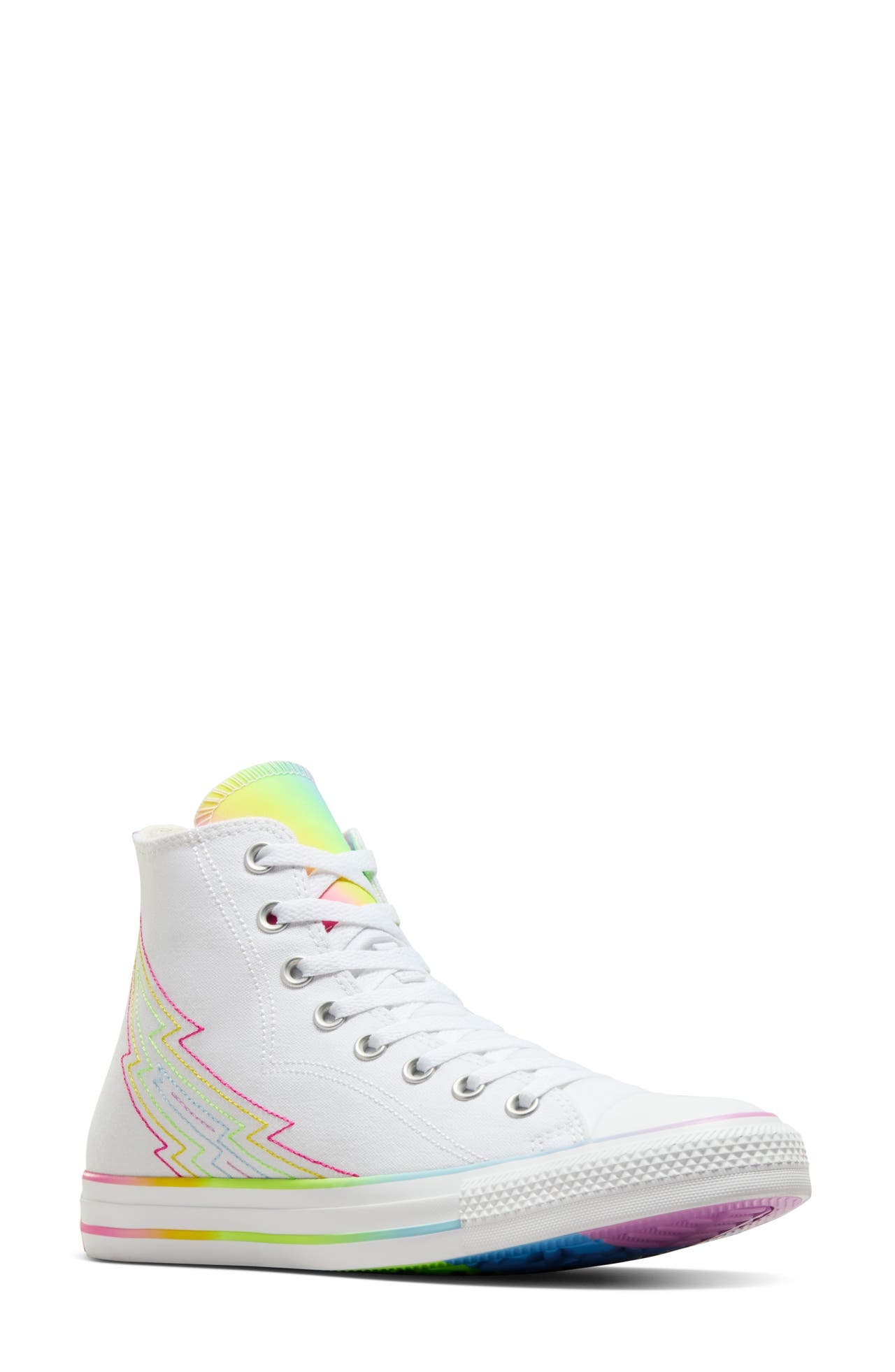 Converse Gender Inclusive Chuck Taylor® All Star® 70 High Top Sneaker in White/White/Chaos at Nordst - 1