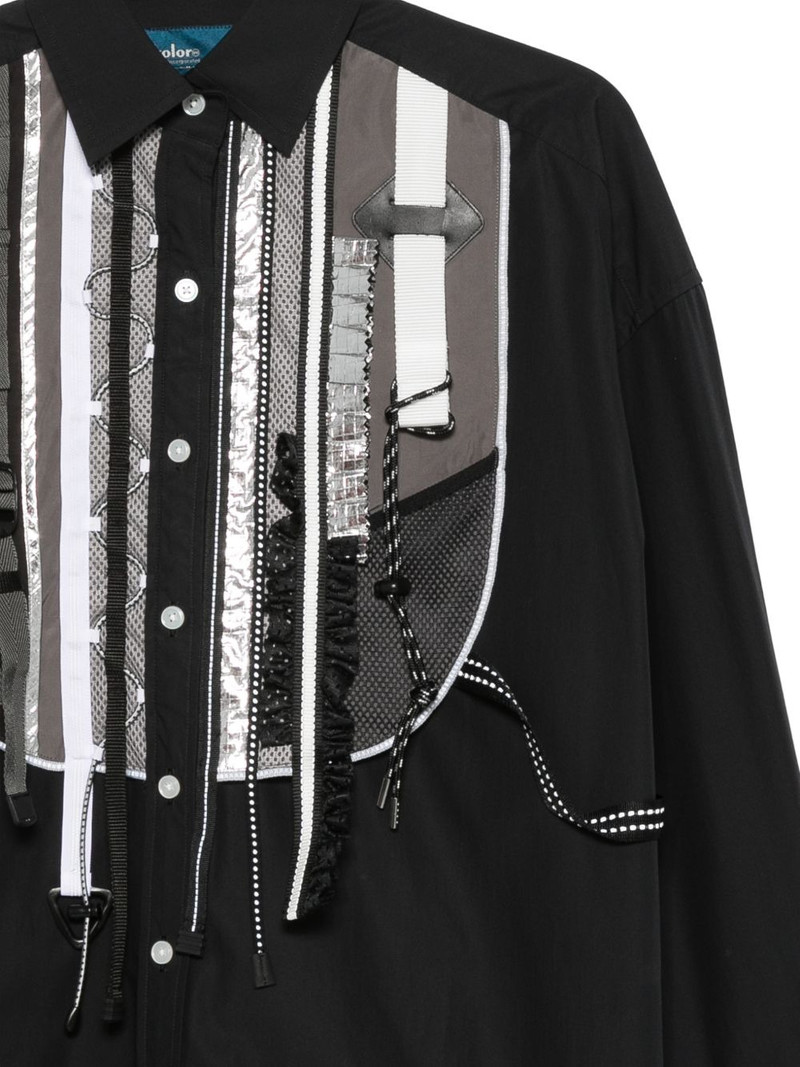 panelled long-sleeve shirt 3