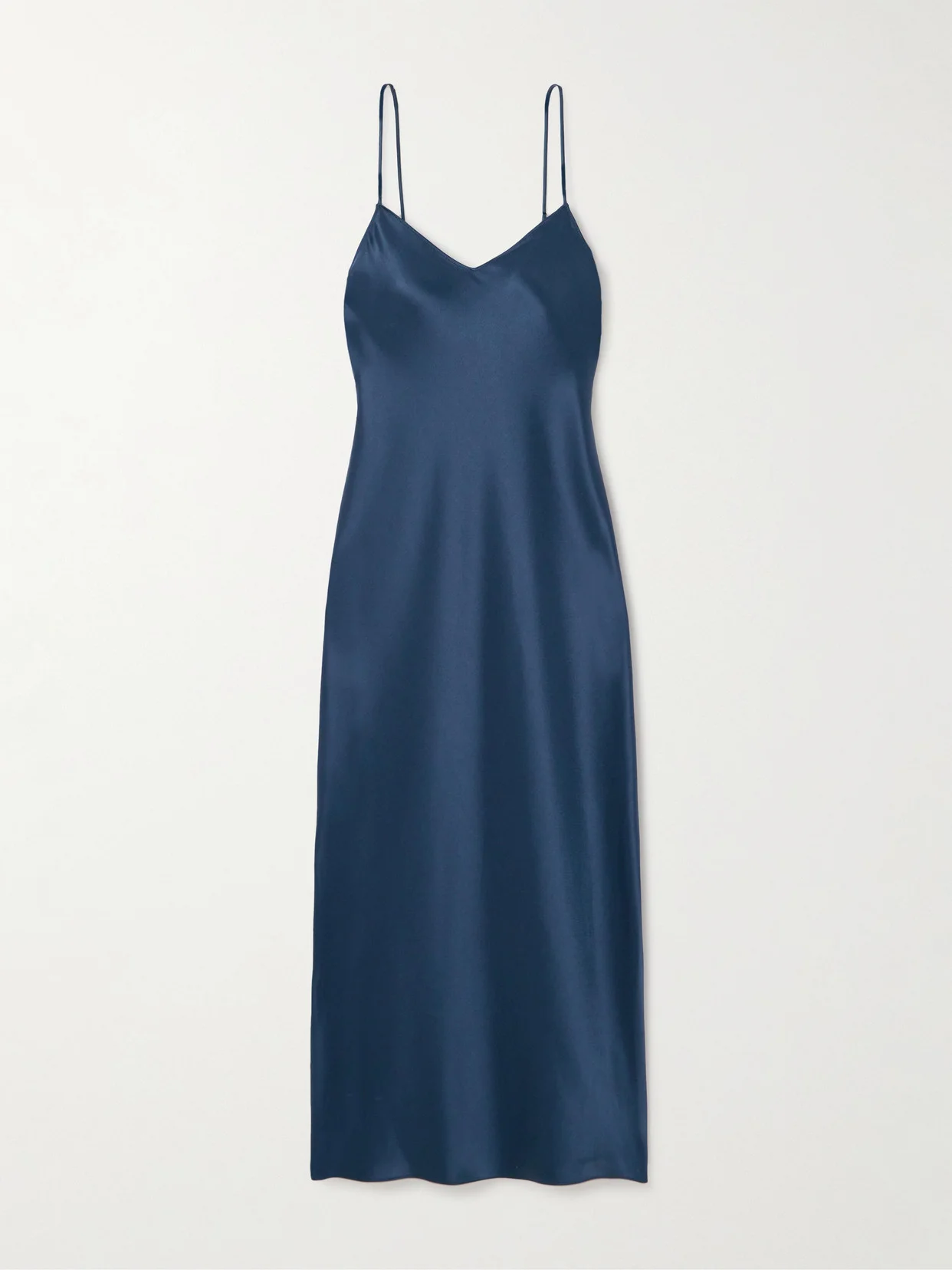 Satin Midi Dress - 1