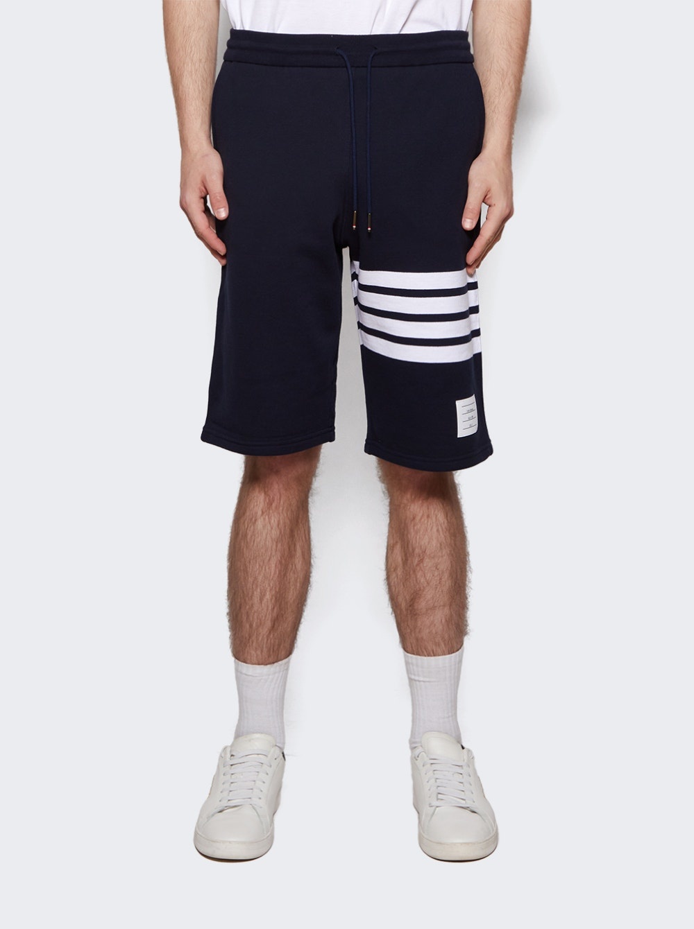 Classic Loopback Engineered 4-Bar Sweat Shorts Navy - 3