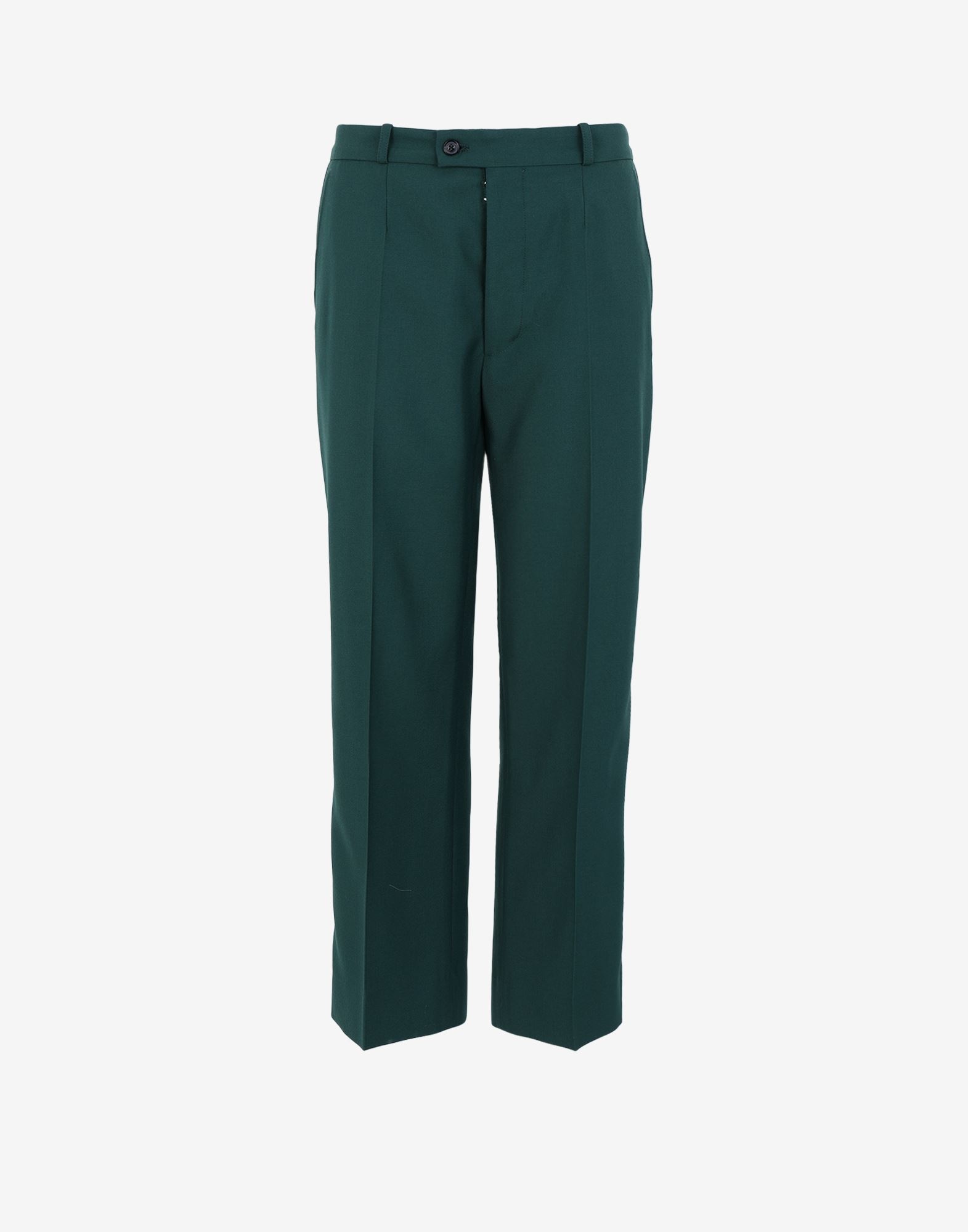 Pleat cropped trousers - 1