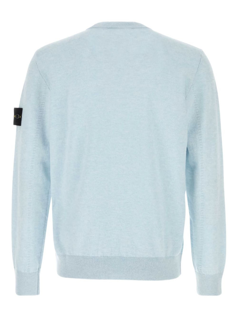 Stone Island logo-patch wool sweater outlook