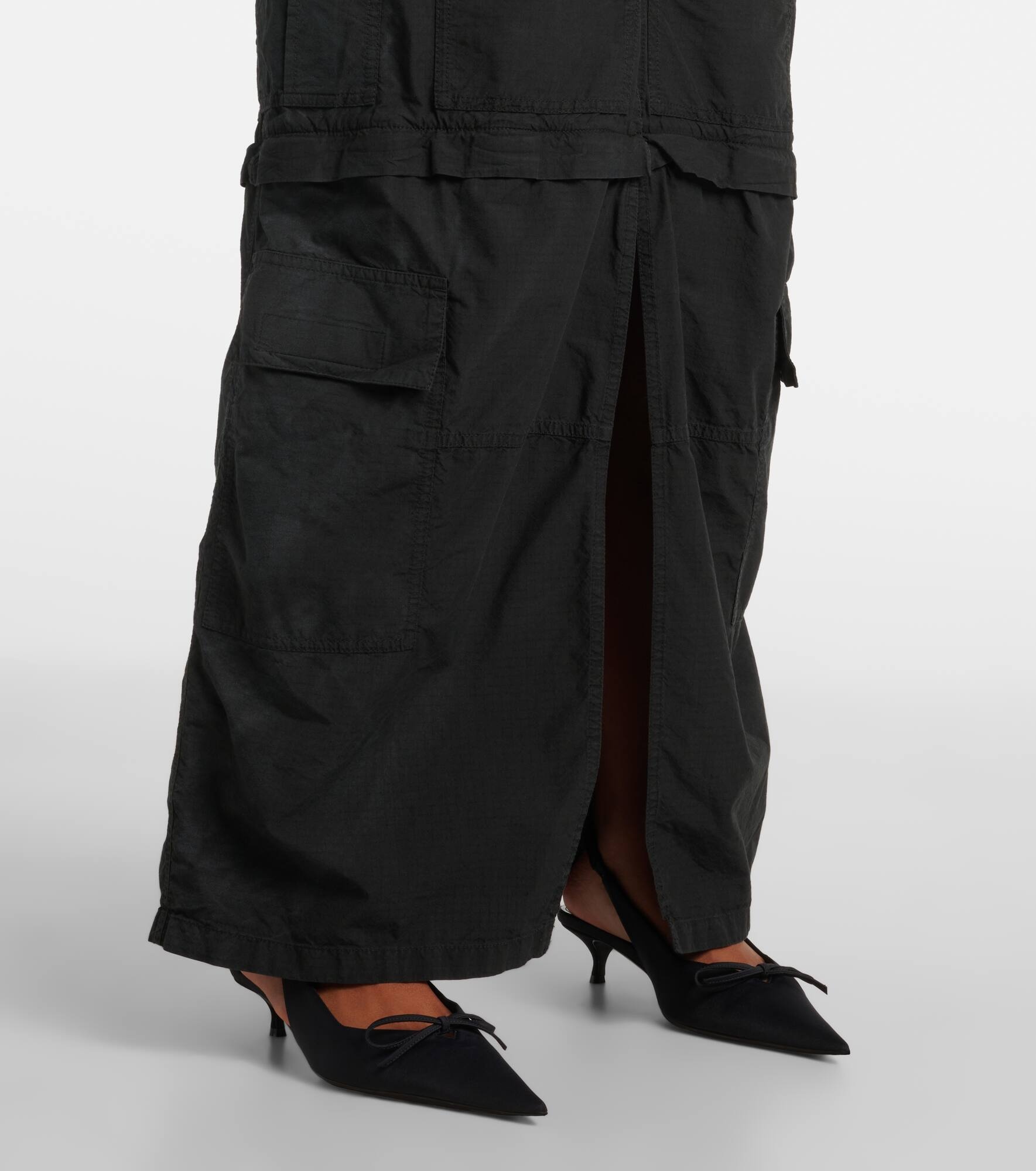 Cotton-blend ripstop cargo skirt - 5