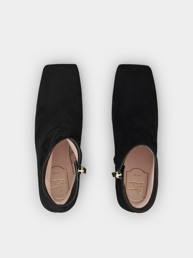 Jewel Heel Ankle Boots in Suede 4