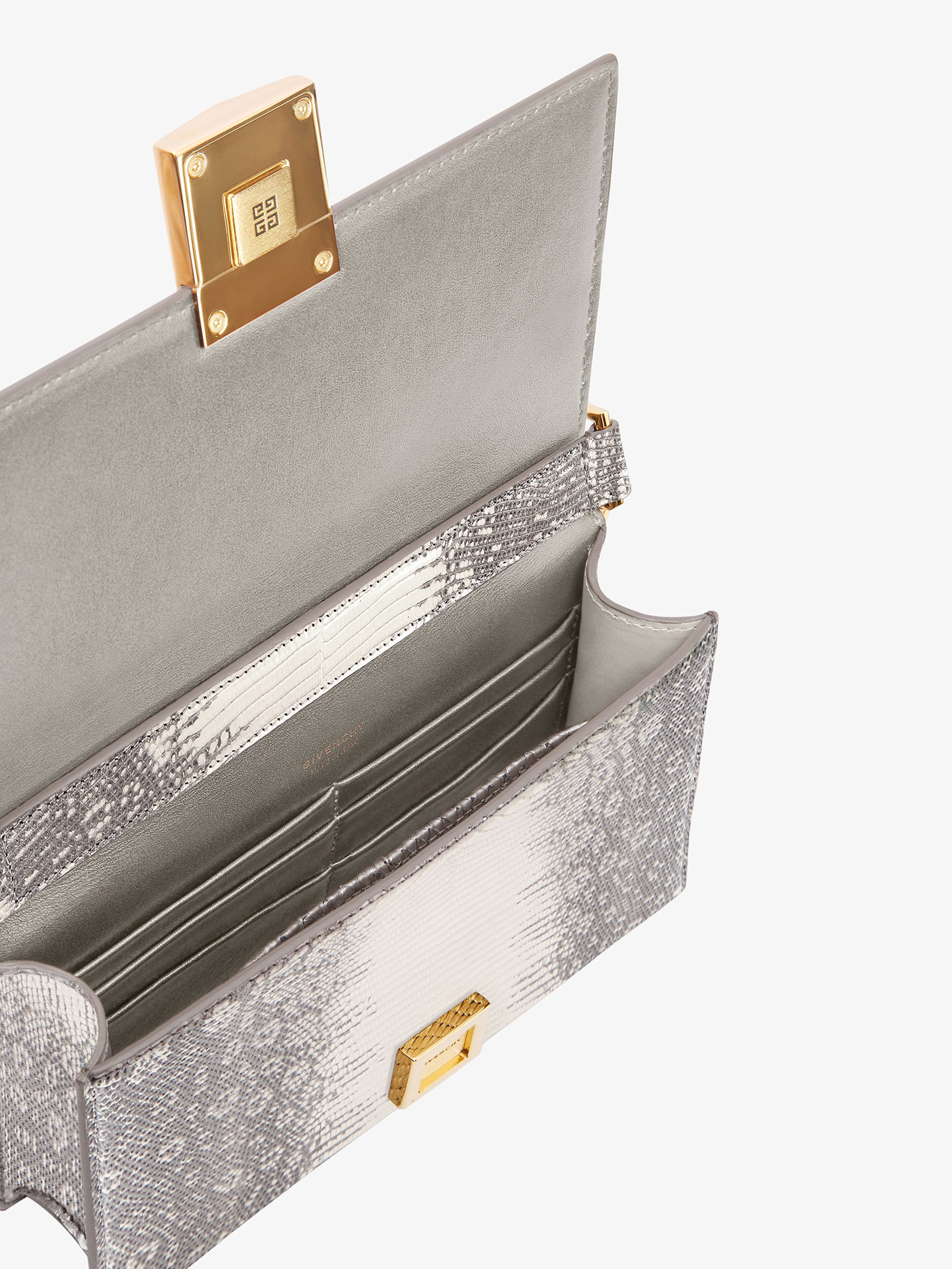 SMALL 4G BAG IN LIZARD WITH CHAIN - 6