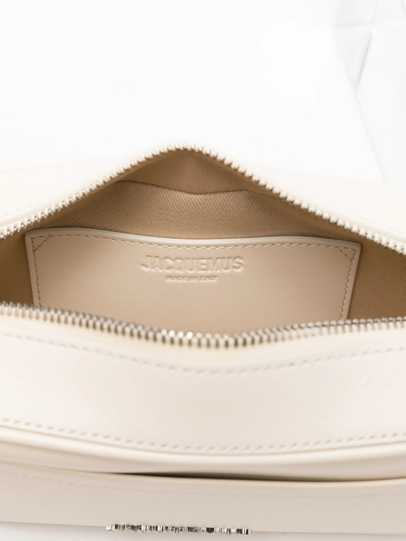 JACQUEMUS Jacquemus The Banet Logo-plaque Leather Shoulder Bag outlook