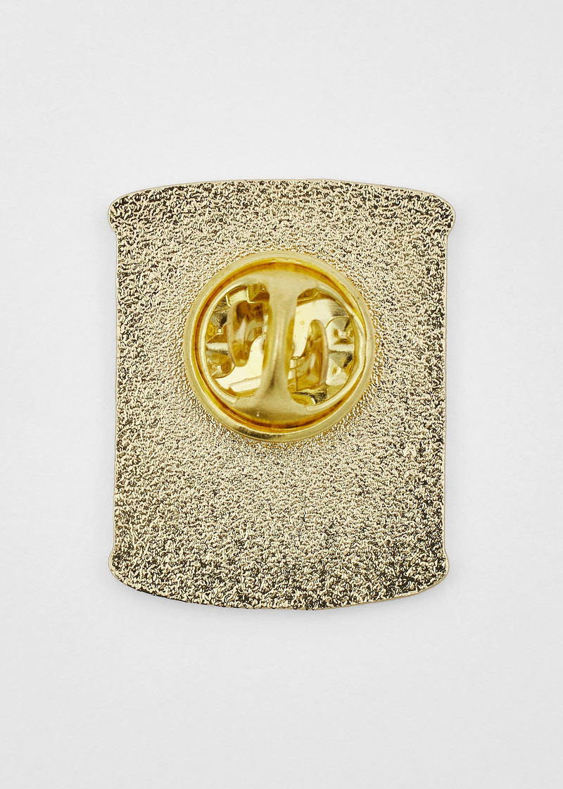 Paul Smith Paul Smith loves Barbour - Wax Tin Pin Badge outlook