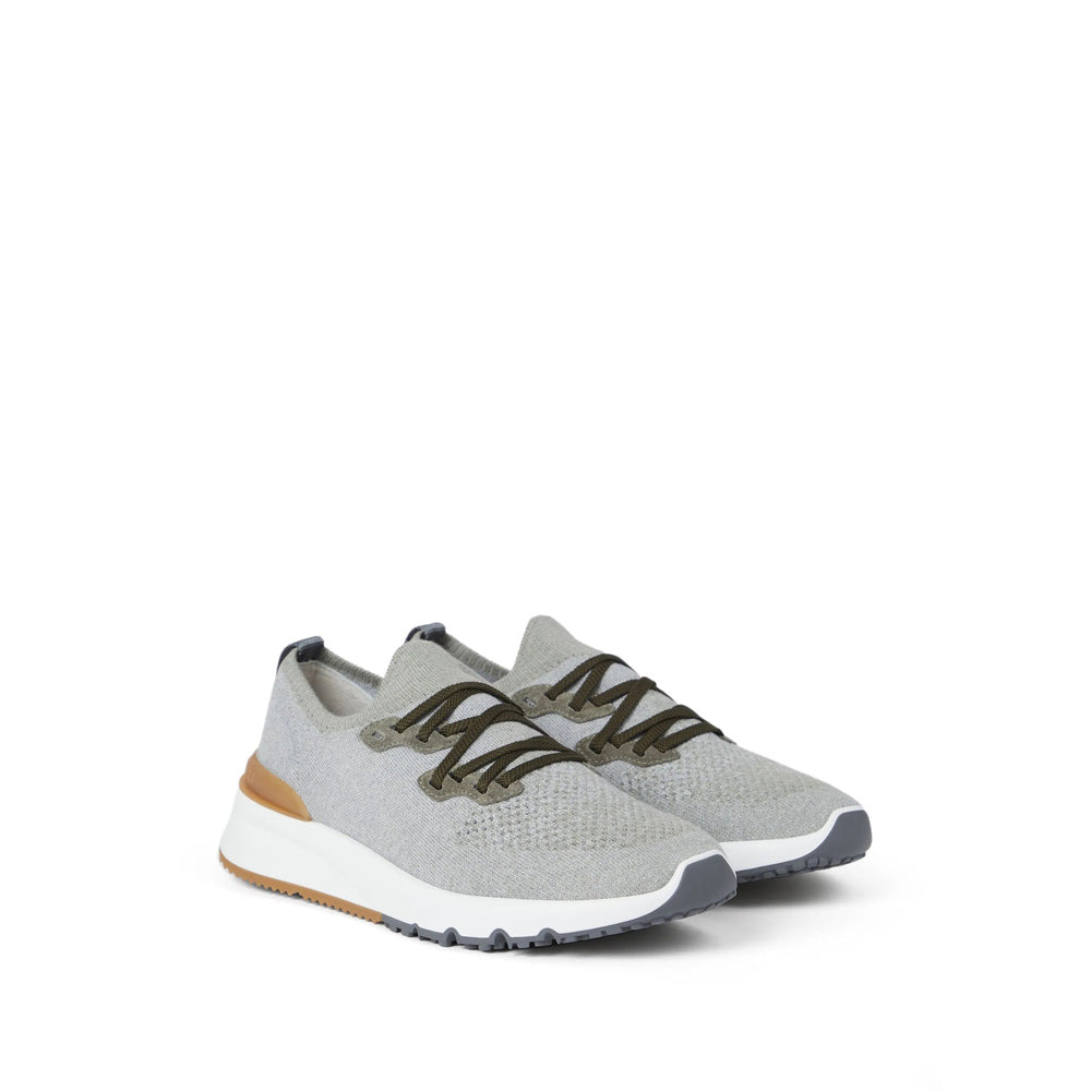 Brunello Cucinelli Grey Trainers - Low-Tops Men - 4