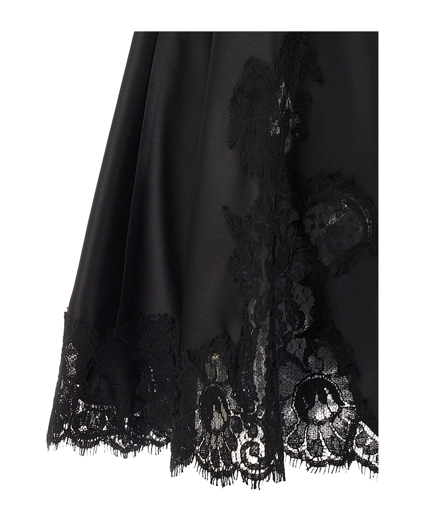 Satin And Lace Dress - 4