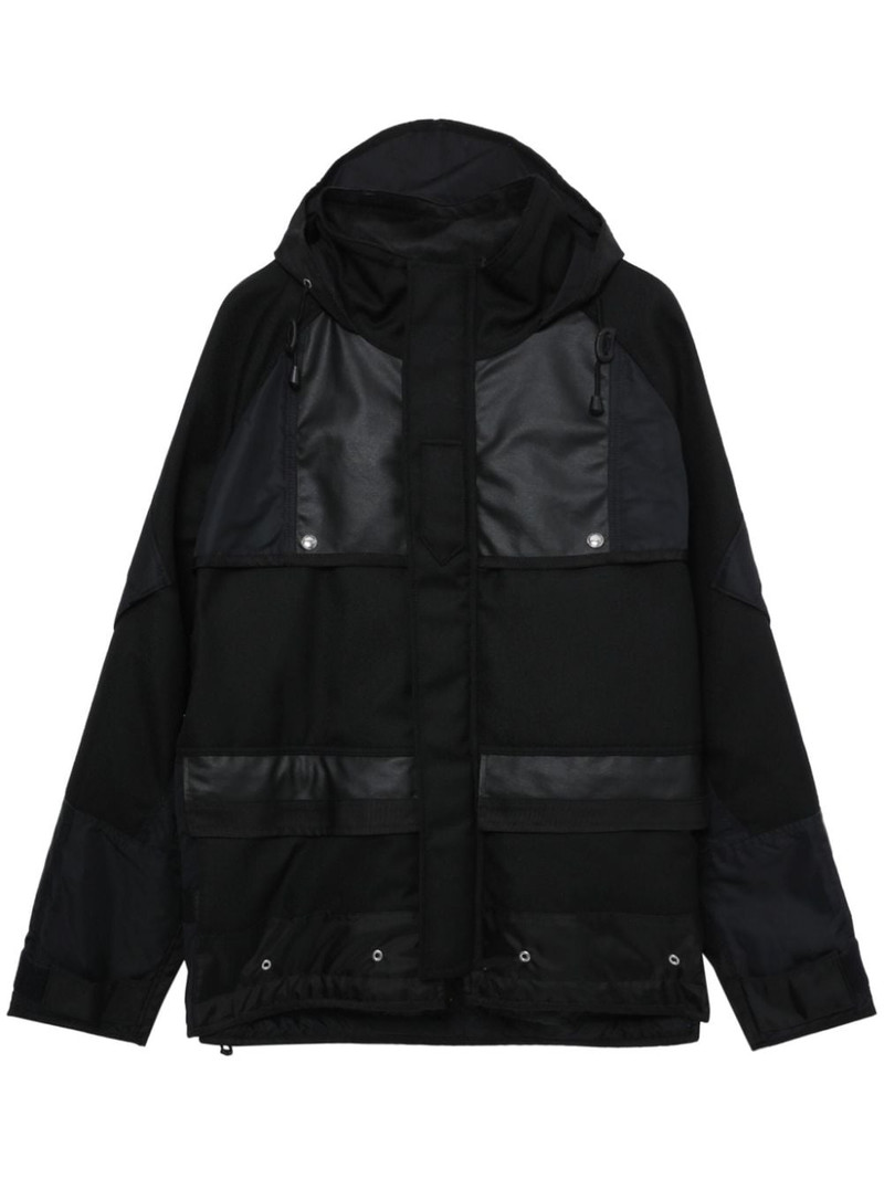 logo-print hooded jacket 1