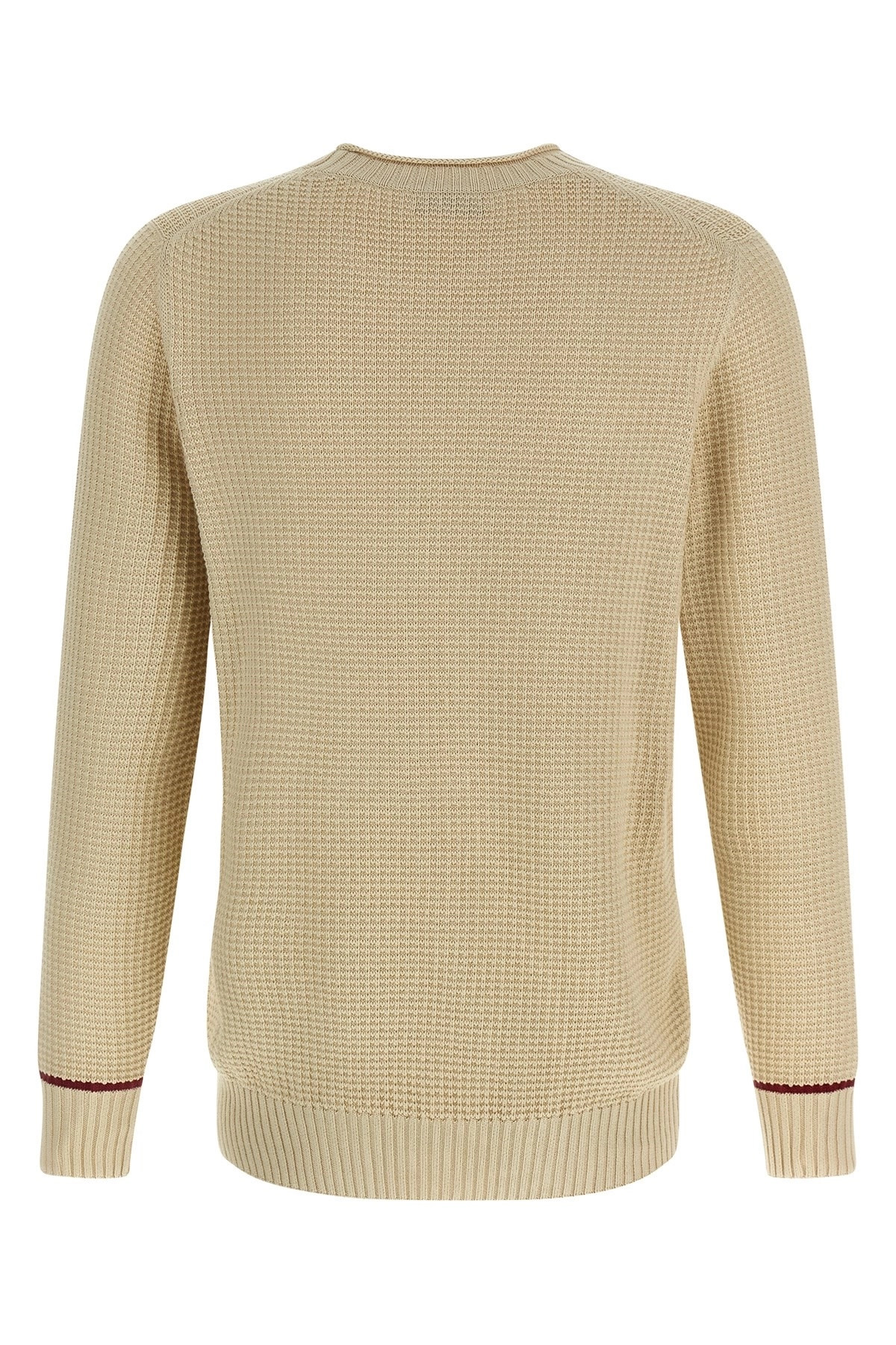 Waffle stitch cotton sweater - 3