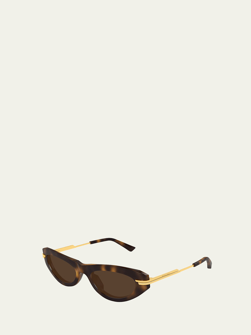 Bottega Veneta BV1368S Cat-Eye Recycled Acetate Sunglasses outlook