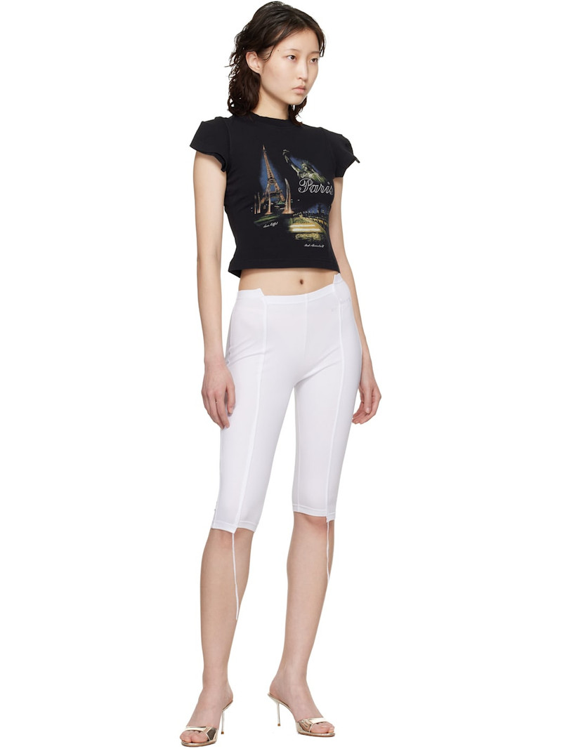 VETEMENTS White Cut-Up Capri Trousers outlook