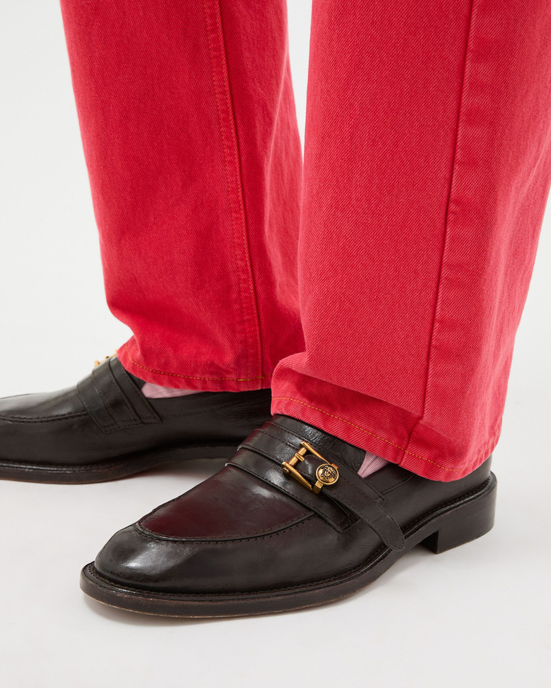 VERSACE Primo Leather Loafers outlook