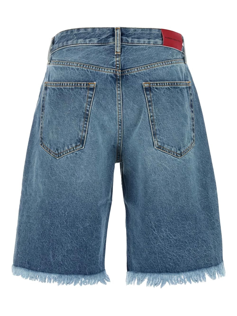 frayed hem bermuda shorts - 2