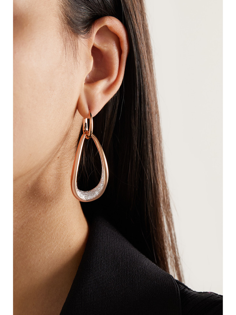 Pomellato Fantina 18-karat Rose Gold Diamond Earrings outlook