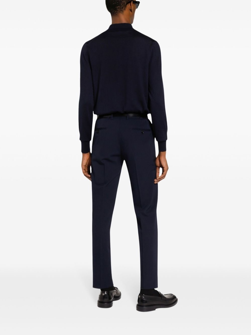 Polo-collar sweatshirt - 4
