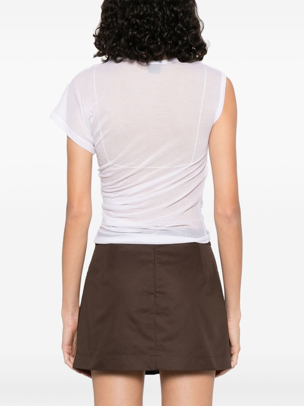 semi-sheer T-shirt - 4
