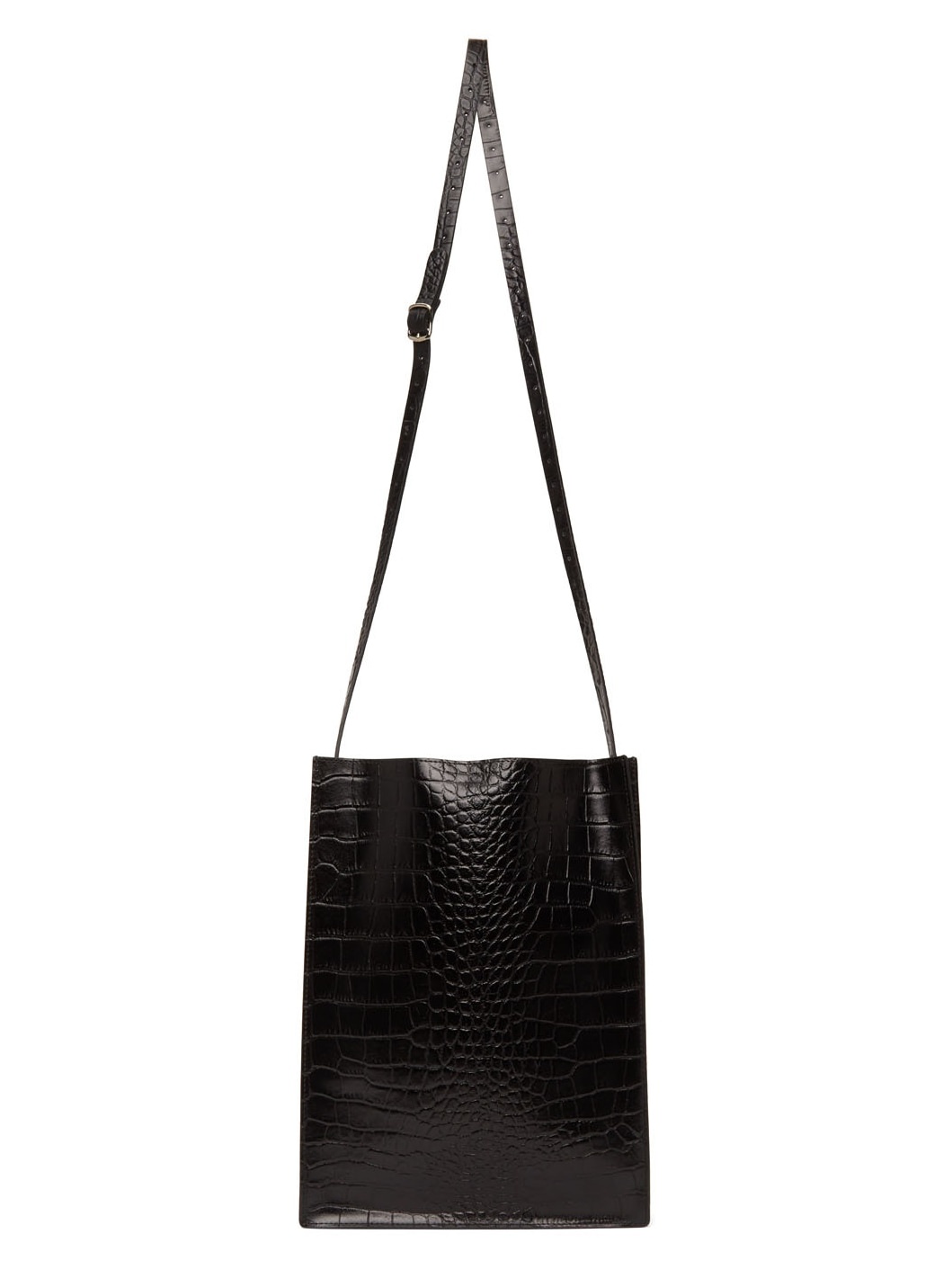 Our Legacy Black Croc Sub Tote | ssense | REVERSIBLE Our Legacy Black Croc Sub Tote | ssense | REVERSIBLE