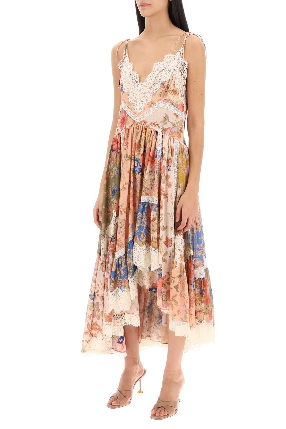 Zimmermann August Asymmetric Dress With Lace Trims - 5