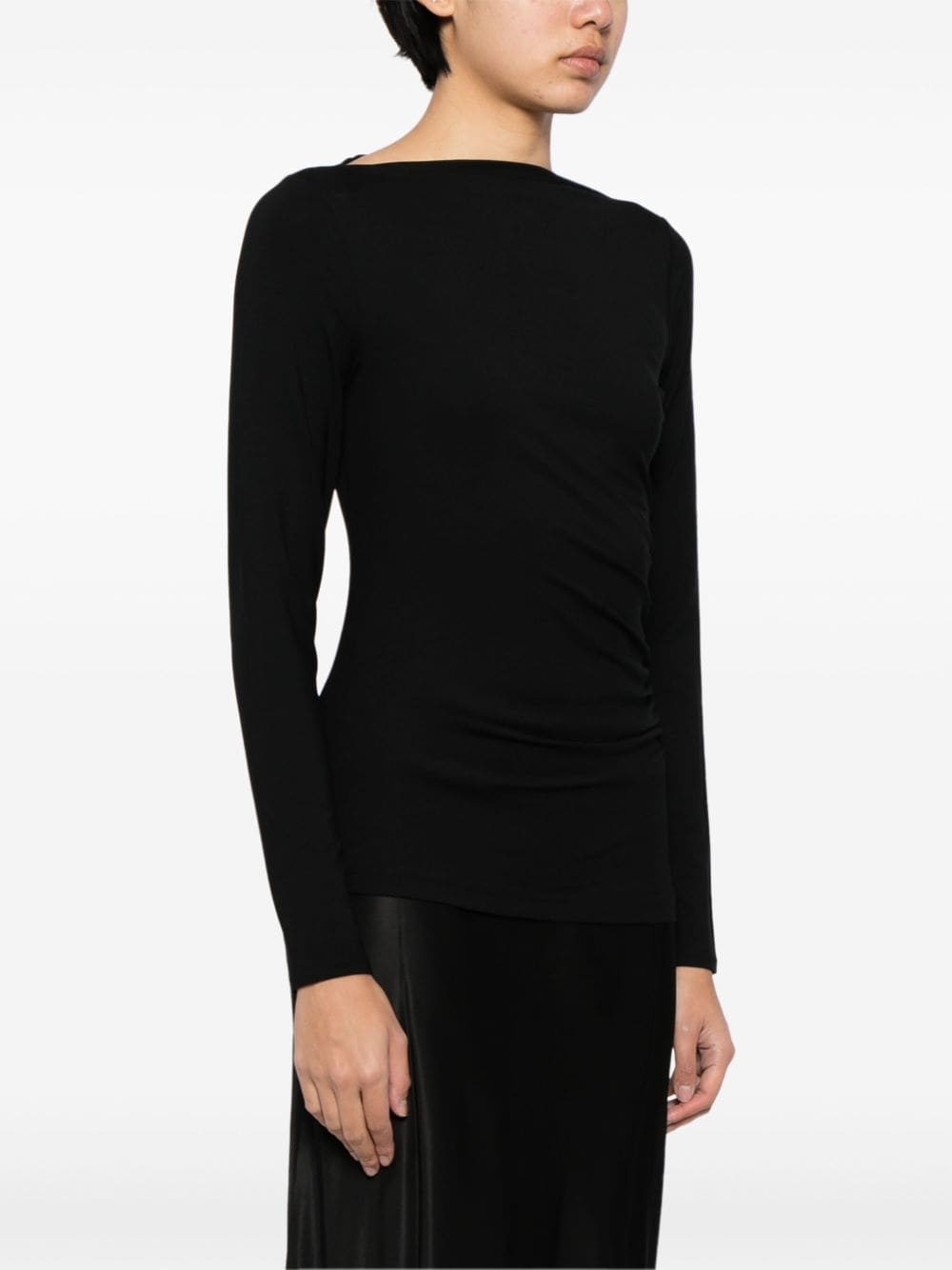 ruched long-sleeve top - 3