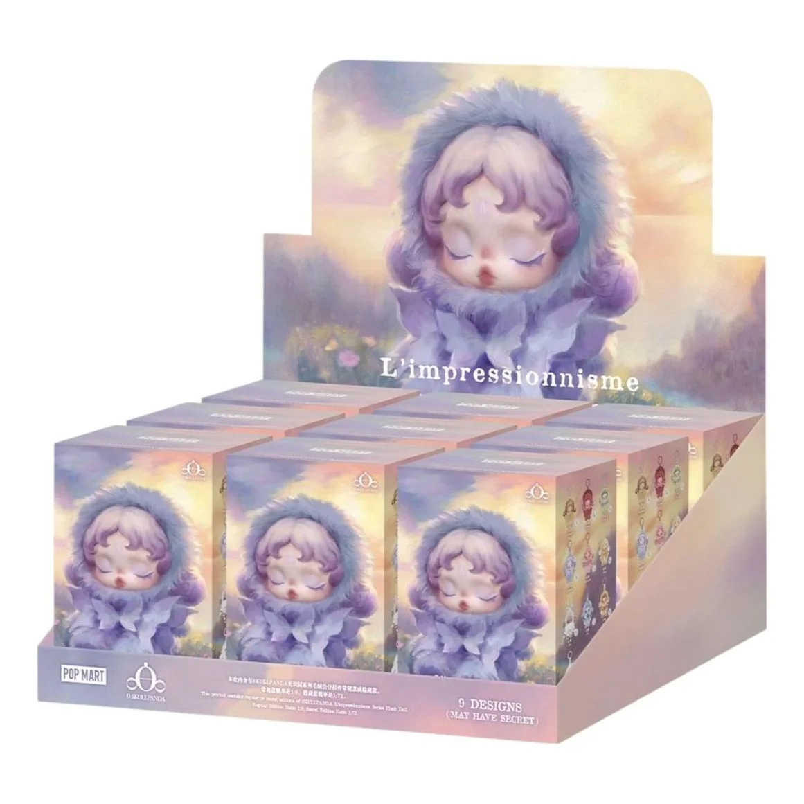 Pop Mart Skullpanda L'impressionnisme Plush Doll Sealed Case (9 Blind Boxes) PPMT-2505-0058 - 1